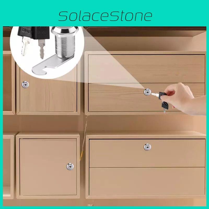 Hochwertiges Metalllegierungs-Nockenschloss für Tür, Spind, Schrank, Briefkasten, Schublade, Schrank