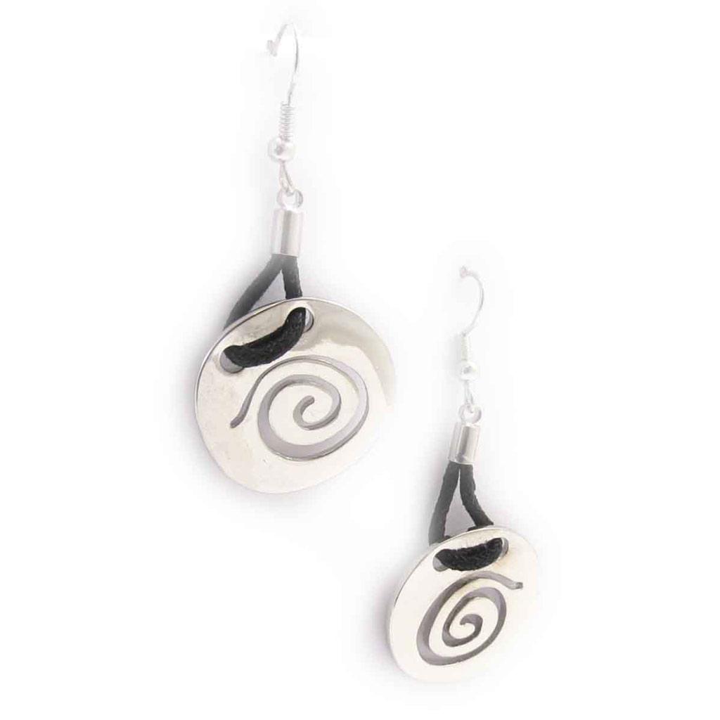 Les Trésors De Lily [J8470] - Boucles Créateur 'Kilimanjaro' argenté