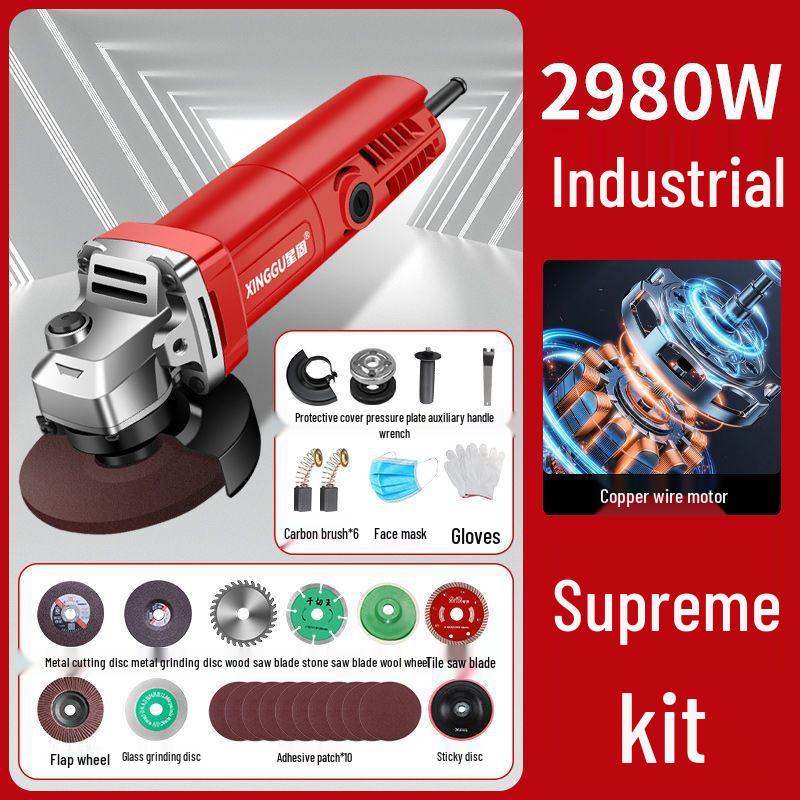 High-Power Multifunctional Angle Grinder and Polisher