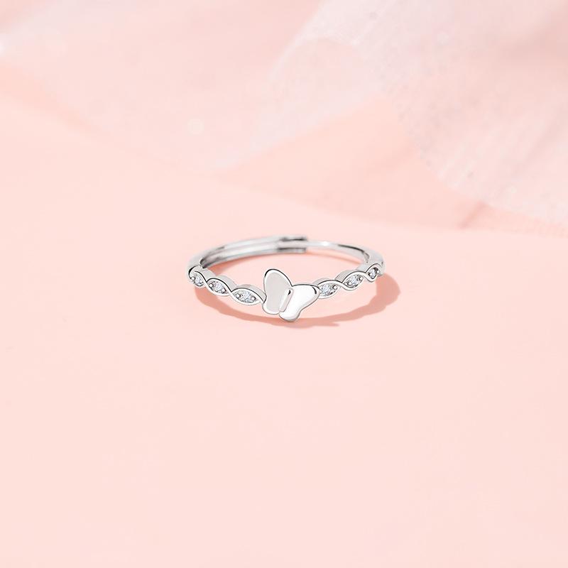 

Кольцо Love Zircon Butfly, женское, приливное, легкое, роскошное, нишевое, дизайн, чувственное, указательное, модное, индивидуальное, открытое кольцо