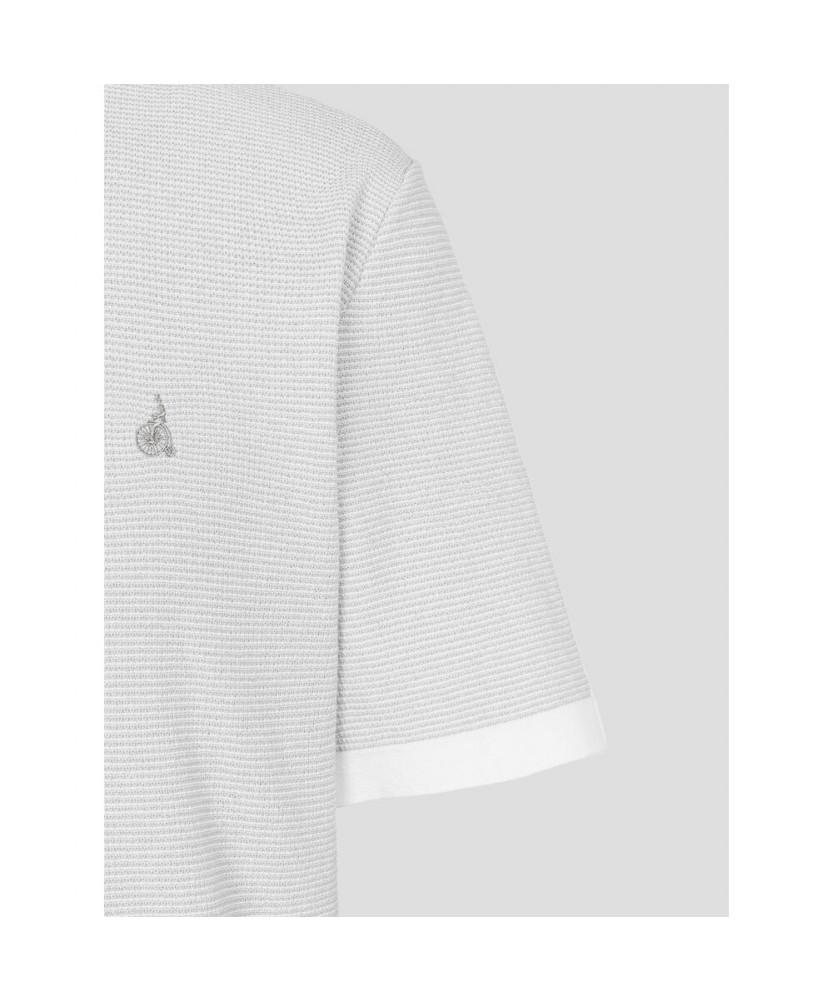 Binpolmen Two-Tone Texture Round Knit Light Gray