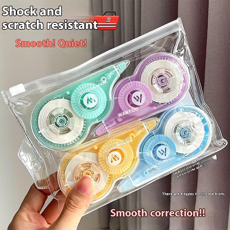 

4/5/6 шт. Корректирующая лента Белая замазка Диспенсер для корректирующей ленты Простой в использовании аппликатор для мгновенных исправлений Школьные принадлежности Kawa