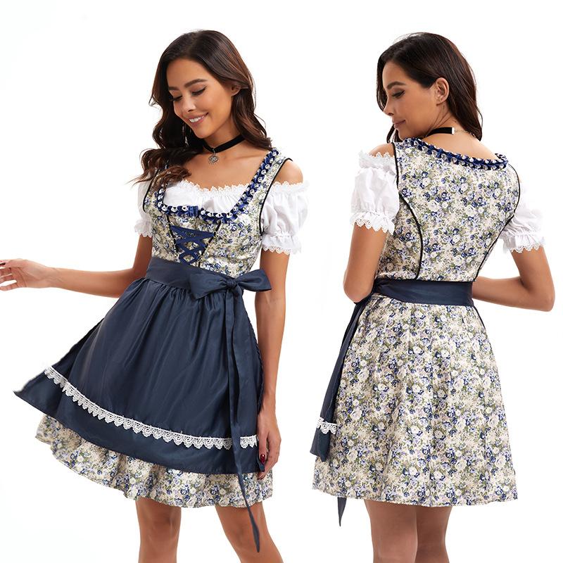 Germany Munich Beer Carnival Beer Girl Play Costume Bavarian National Uniform Performance Costume