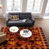 Thanksgiving Maple Leaf Pattern Carpet Autumn Atmosphere Rug Non Slip Mat Suitable Living Room Bedroom Bedside Warm Decoration