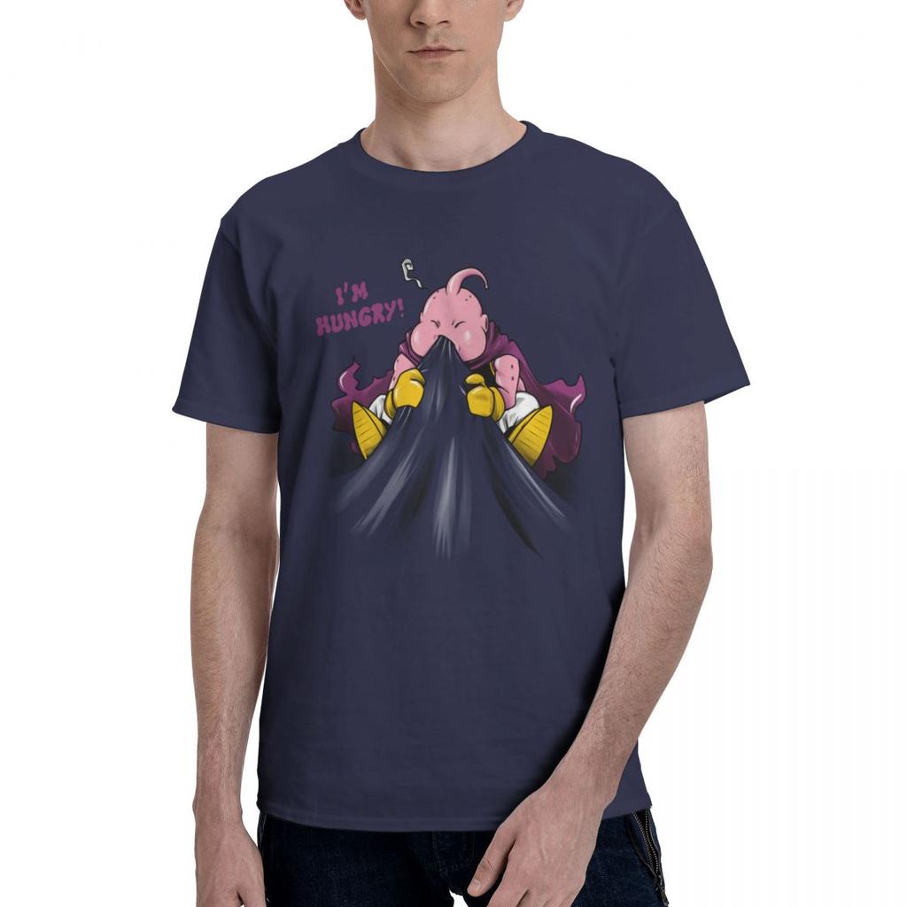 Maglietta Uomo Donna Hungry Majin Buu Merchandising Novità Cotone Puro Manica Corta T-shirt Girocollo Vestiti Regalo di Compleanno