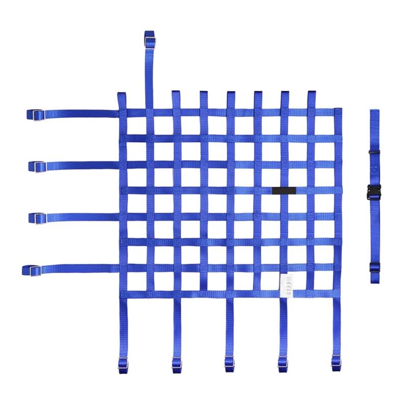 1PC Window Net Race Car Window Net Mounting Kit Ribbon Style 24Hx24W / 20Hx24W / 18Hx24W Car Accessories Black/Red/Blue
