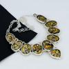 Copper Bumble Bee Gemstone Handmade 925 Sterling Silver Electroform Necklace, Copper Bumble Bee Silver For Wife Unisex Necklace Gifts