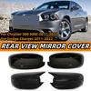 Pair OX Horn Side Wing Mirror Cover Cap For Dodge Charger SRT Chrysler 300 300C Rearview Mirror Cover Shell Case Car Accessories
