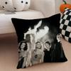 Band Rock Band H-Hole Cushion Cover Throw Pillow Cover Hidden Button Durable Polyester Chair Cushion