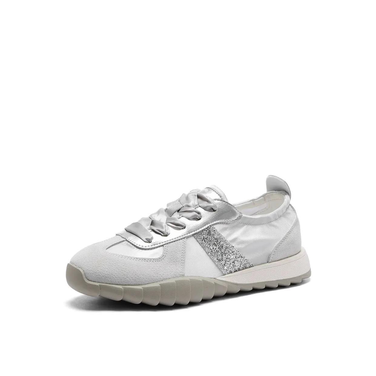 

Comemore Fashion 2024 Spring New Retro М яка підошва Зручні дихаючі повсякденні кросівки Спортивне високоякісне взуття Кросівки Жіночі 40 срібний