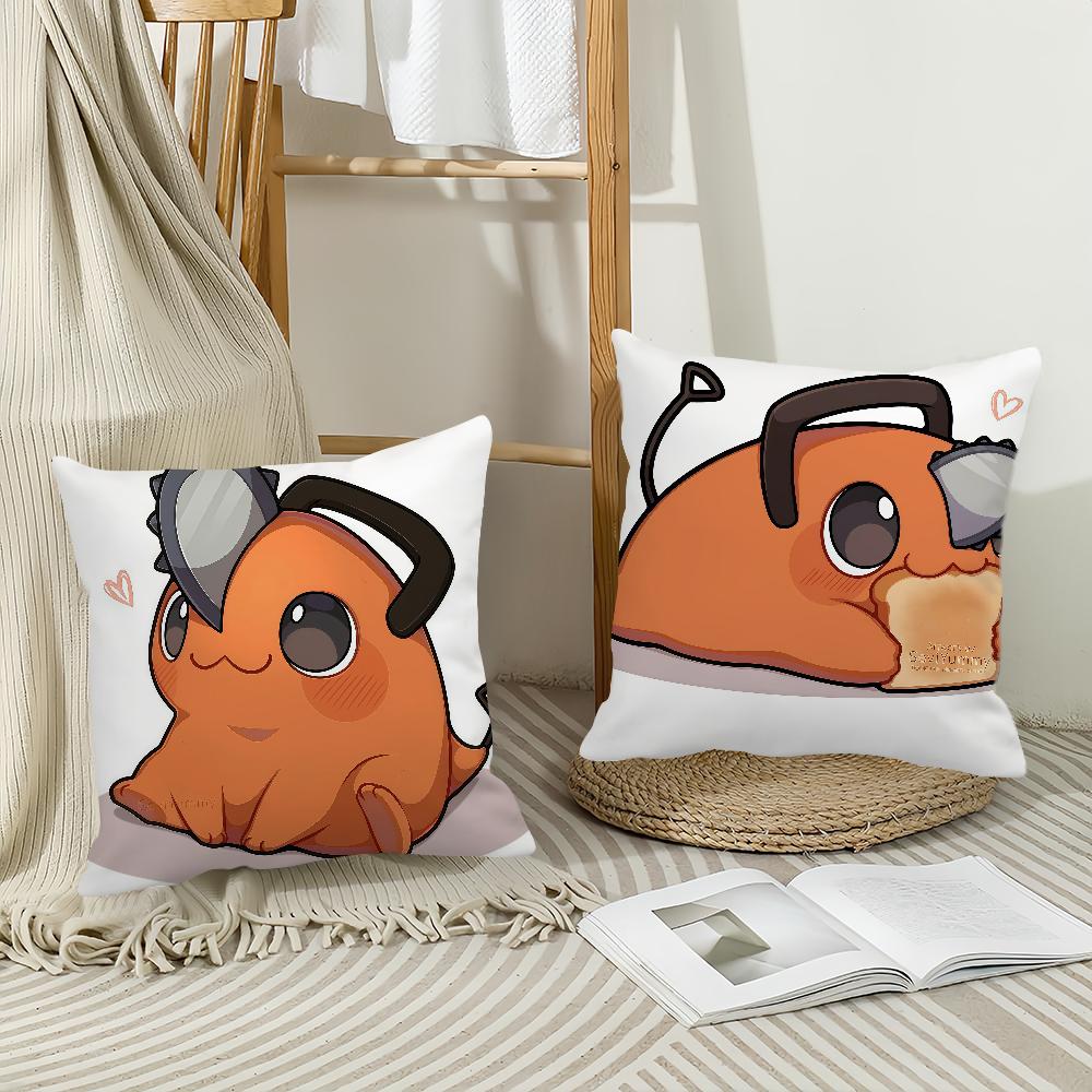 Anime C-CHAINSAW M-MAN Pochita Pillow Case Applicable Space For Guest Rooms Interiors Cars Office House Decoration