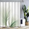 Elegant Green Bamboo Leaves Waterproof Shower Curtain – Perfect For Adding A Fresh And Natural Touch To Your Bathroom Decor
