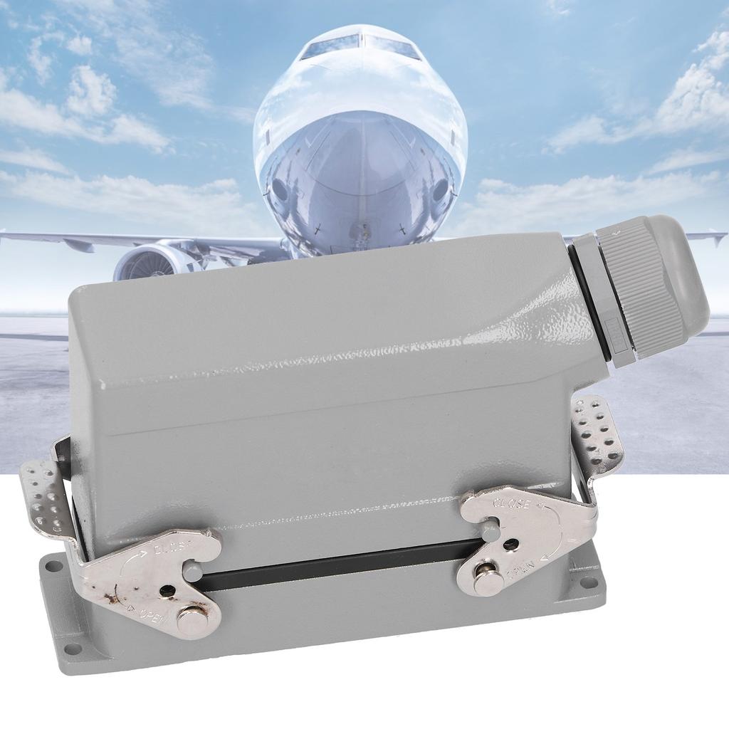 Heavy Duty Connectors 24 Contacts SideOut Waterproof Industrial Aviation Plug 500V