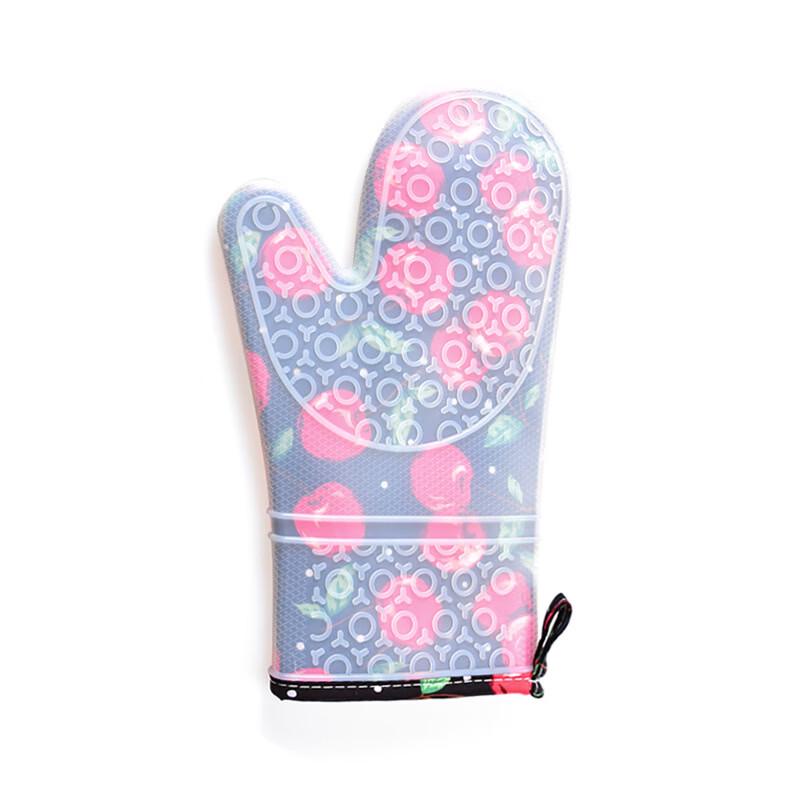 MDNG Floral Fabric Heat-Resistant Oven Mitt