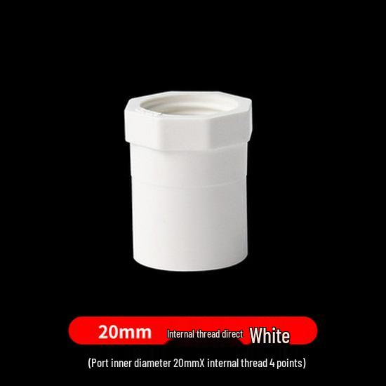 PVC Female Thread Straight Through Connector (Sizes: 20-110)