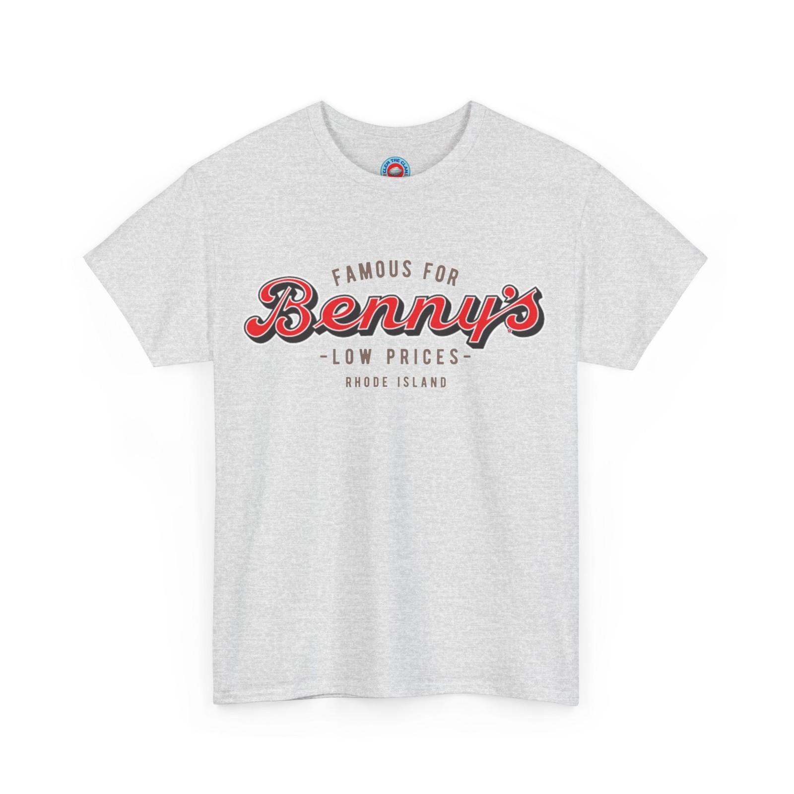 BENNYS Rhode Island famous Unisex Heavy Cotton Tee L