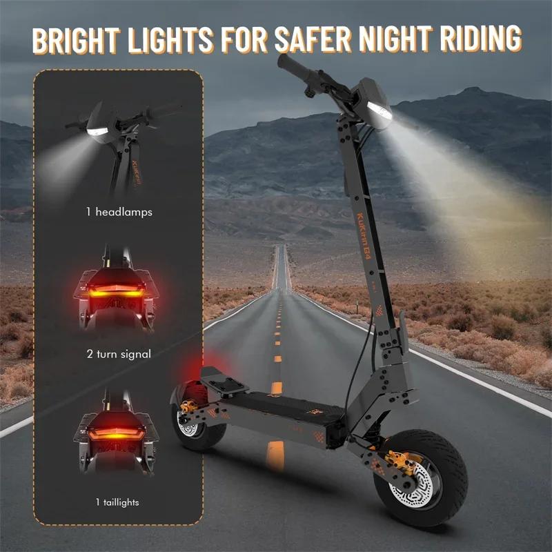 Verze 2026 Elektrická koloběžka KuKirin G4, Motor 2000W, Baterie 60V 20Ah, 11palcové kolo, Max. rychlost 70 km/h, Dojezd 75 km, Kotoučové brzdy