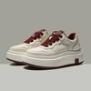 European station platform white shoes women's 2025 new versatile sports and leisure shoes heightening lace-up lightweight lace-up board shoes