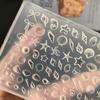 Baroque Pearls Sea Shell Pattern Nail Silicone Mold Reusable Nail Art Mold  For Beginner