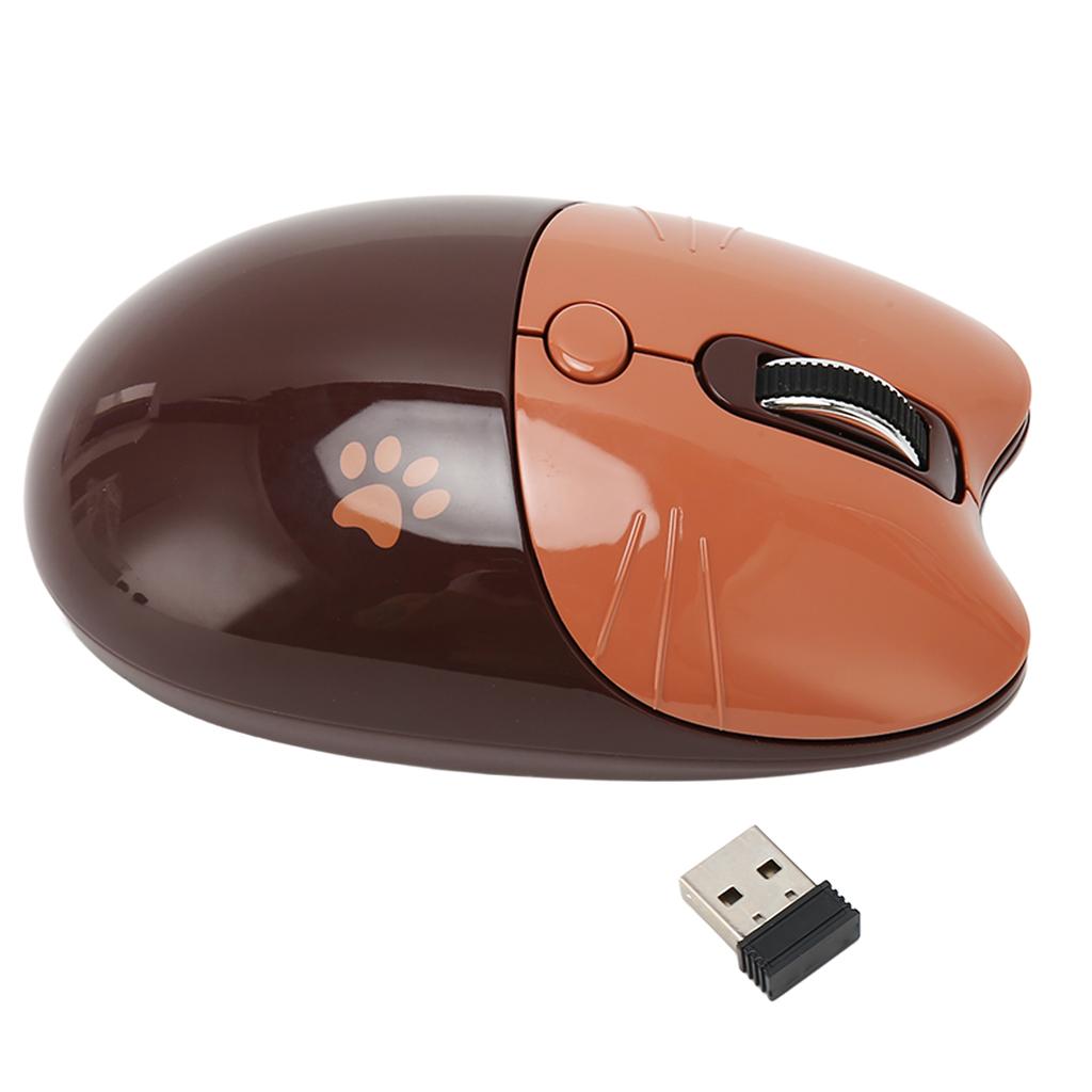 Wireless Mouse BT5.1 Or 2.4GHz Silent Click Adjustable DPI Auto Sleep Office Mouse for Girl Working