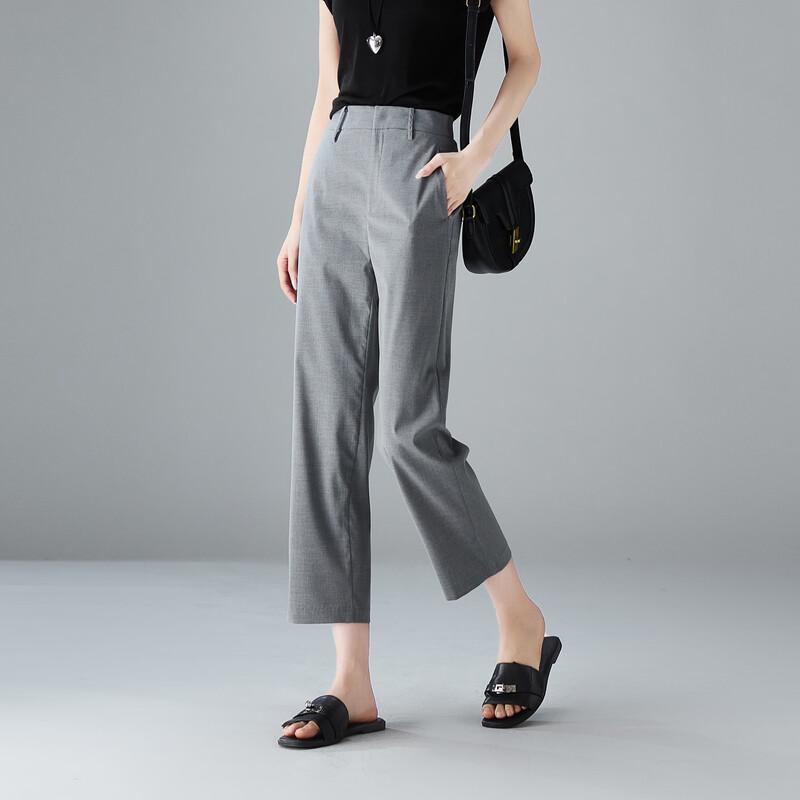SOFSIL Women's Cropped Straight-Leg Suit Pants
