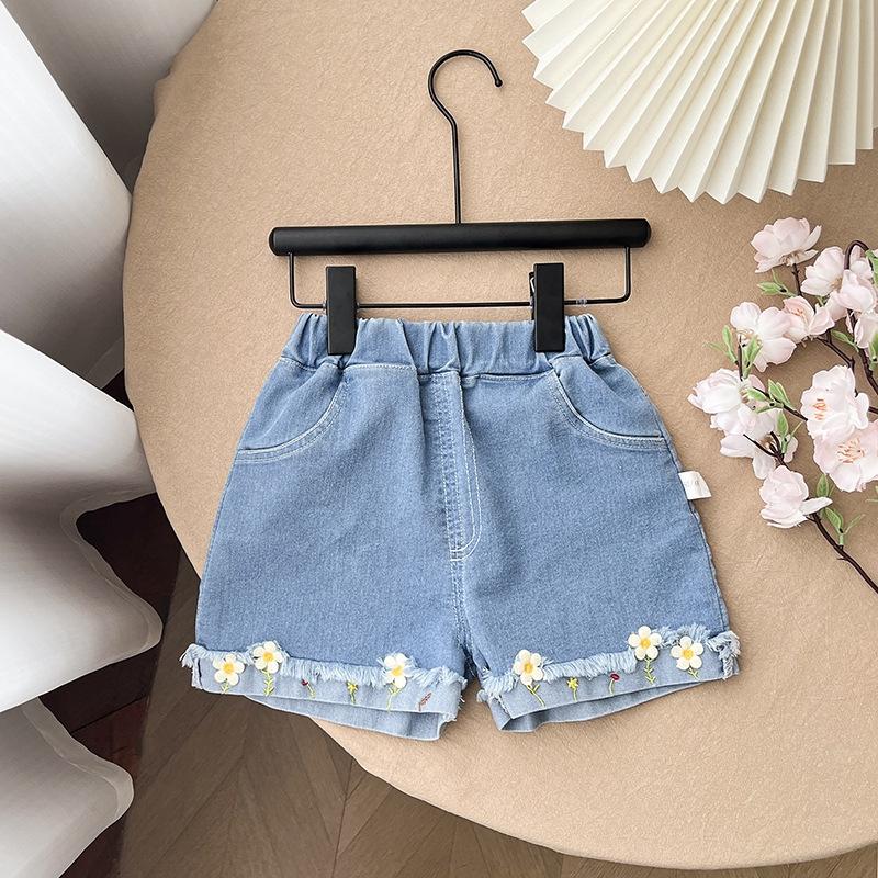Mädchen Jeansshorts Koreanische Leichte Sommershorts für Kleinkind Mädchen Lässige Vielseitige Kinderkleidung Outdoor-Bekleidung