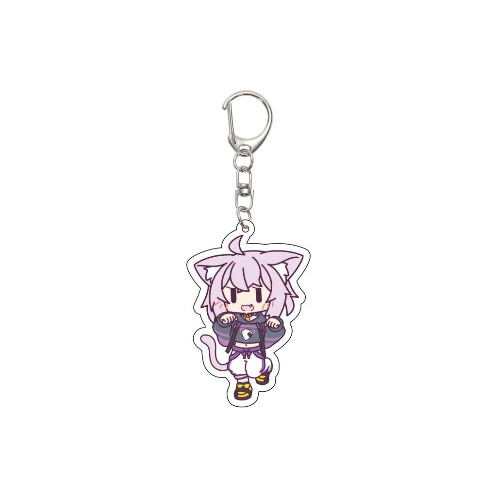 55MM Anime hololive Keychain Tokino Sora/Robocosan/Ōokami Mio/Shirogane Noel Key Chain Acrylic Model Plate Christmas Gifts
