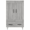 Highboard Gray Sonoma 69.5 X 31 X 115 Cm Engineered Wood