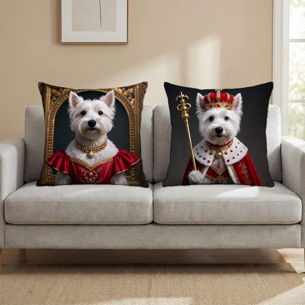 West Highland White Terrier Kissenbezug Mehrzweck-Kissenbezug für Zuhause & Auto - Wendbar, Weich & Strapazierfähig für den täglichen Gebrauch