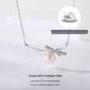 S925 Sterling Silver Bow & Freshwater Pearl Necklace