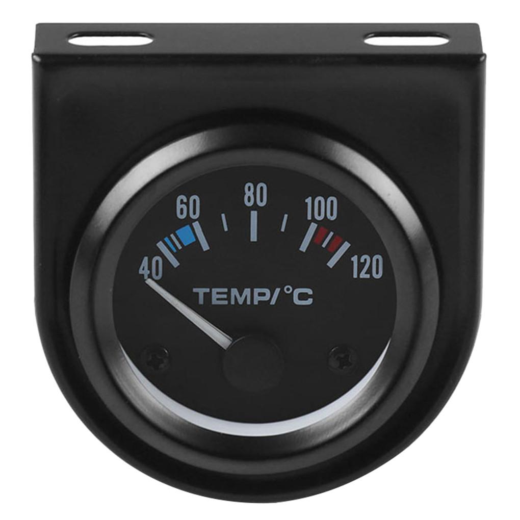 Buy Car Water Temperature Gauge DC 12V Vehicle High Sensitivity Water Temp Meter Pointer Gauge