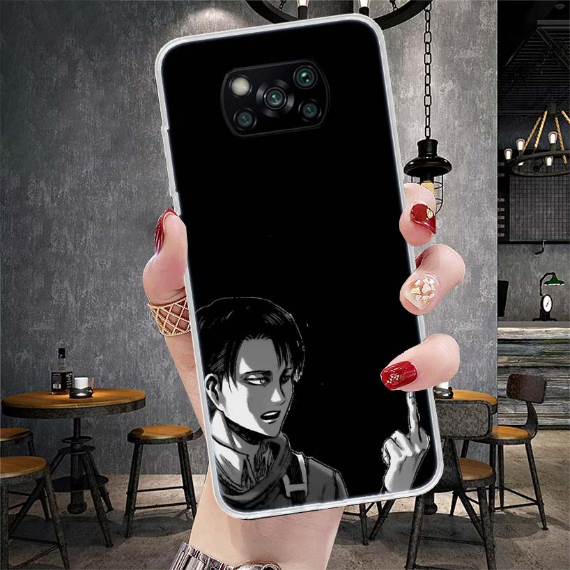 Titan Attack Levi Phone Case For Xiaomi Redmi 15C 15 13C 13 Poco X5 X6 X7 F7 Ultra M7 12C 12 10 10C 9C 9A 9T 9 Fundas Poco X3 X4