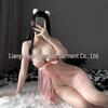 Lace Temptation Lingerie Set: Enhancing Small Busts, Teasing Bedtime Desire, Easy-Off Sexy Pajamas 5045