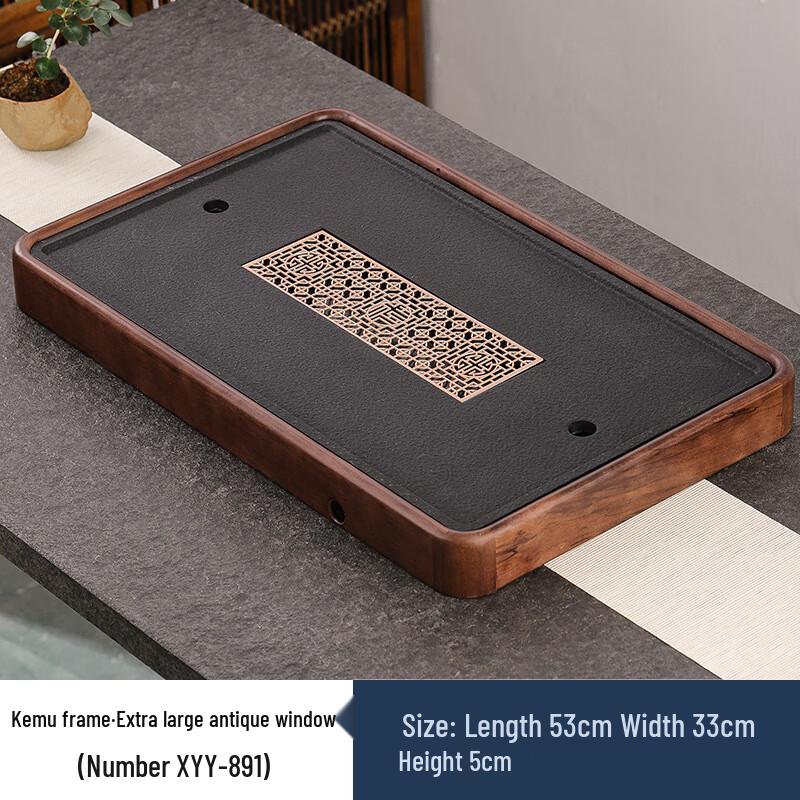 Wooden Dry Bubble Tea Tray with Drainage
