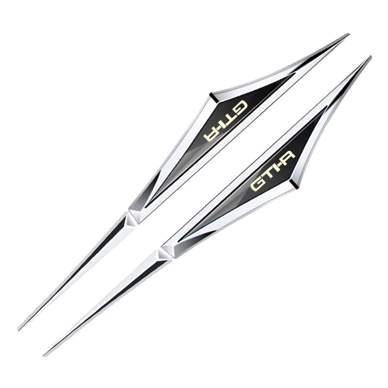 2pcs 3d alloy car stickers car accsesories accessory for Nissan Pulsar gtir gti-r