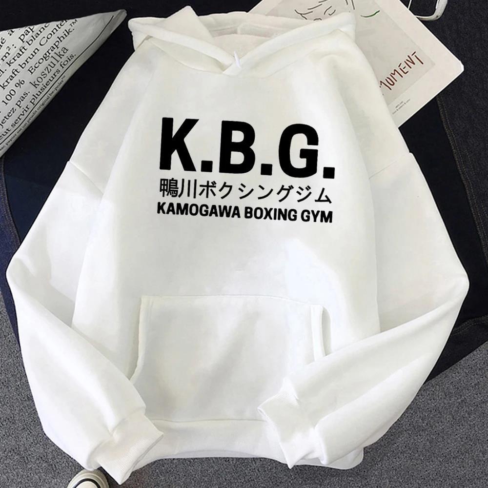 KBG  anime Hajime No Ippo Kamogawa Boxing Gym Hoodies Women