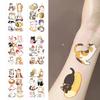 10Pcs/Set  Cartoon Cat Temporary Tattoo Stickers Cute Cat Children Waterproof Tattoo For Kids Funny Birthday Gift