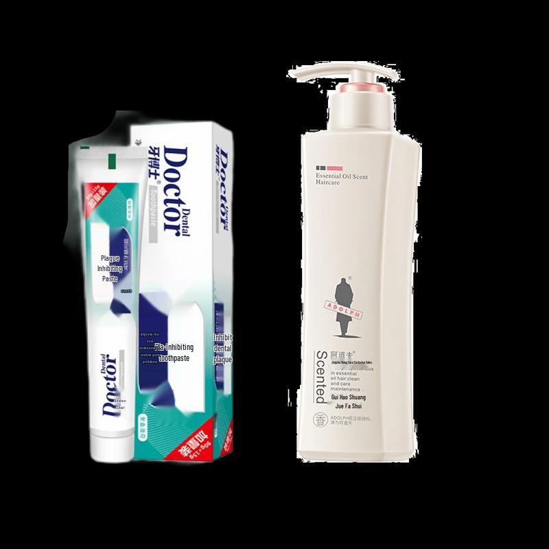

Dr. Toothpaste Plaque Control & Anti-Dandruff Shampoo Combo