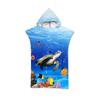 Microfiber Sea Turtle Printing Changing Robe Bath Towel Outdoor Hooded Beach Towel Poncho Women Swimming Diving Bathrobe Cloak