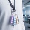 Taschenanhänger Tastatur Fidget Schlüsselanhänger 4 Tasten Knopf Fidget Clicker Spielzeug Tastenkappe Schlüsselanhänger Geschenke