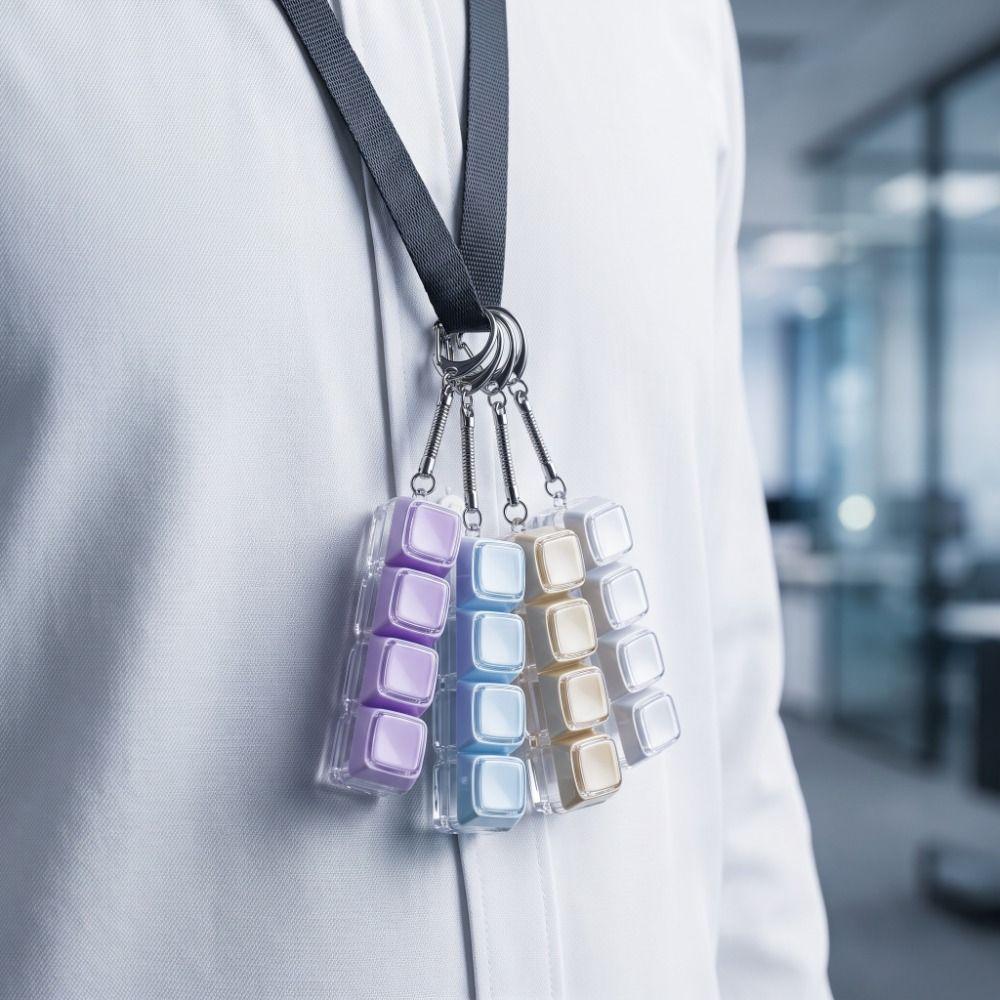 Taschenanhänger Tastatur Fidget Schlüsselanhänger 4 Tasten Knopf Fidget Clicker Spielzeug Tastenkappe Schlüsselanhänger Geschenke