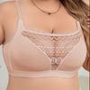 Ultra-thin Single-layer Sexy Deep V Sports Bra See-through Lace Mesh Bra