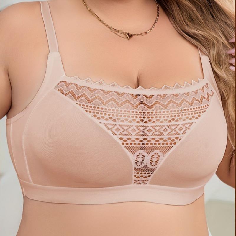 Ultra-thin Single-layer Sexy Deep V Sports Bra See-through Lace Mesh Bra