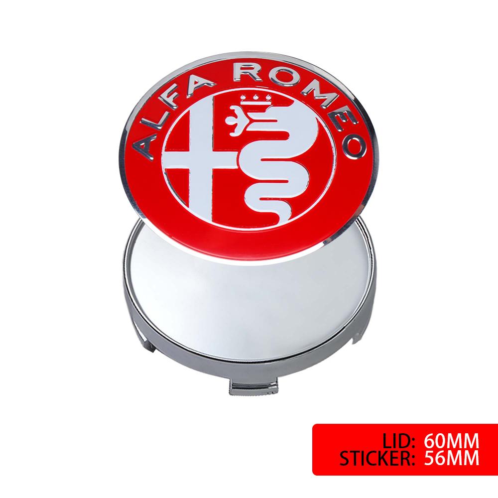 GNLYB1 for 56mm Alfa Romeo Car Wheel Emblem Modified Hub Cap Decoration For Alfa Romeo 159 Giulietta 147 156 Giulia GT 166 Mito Brera