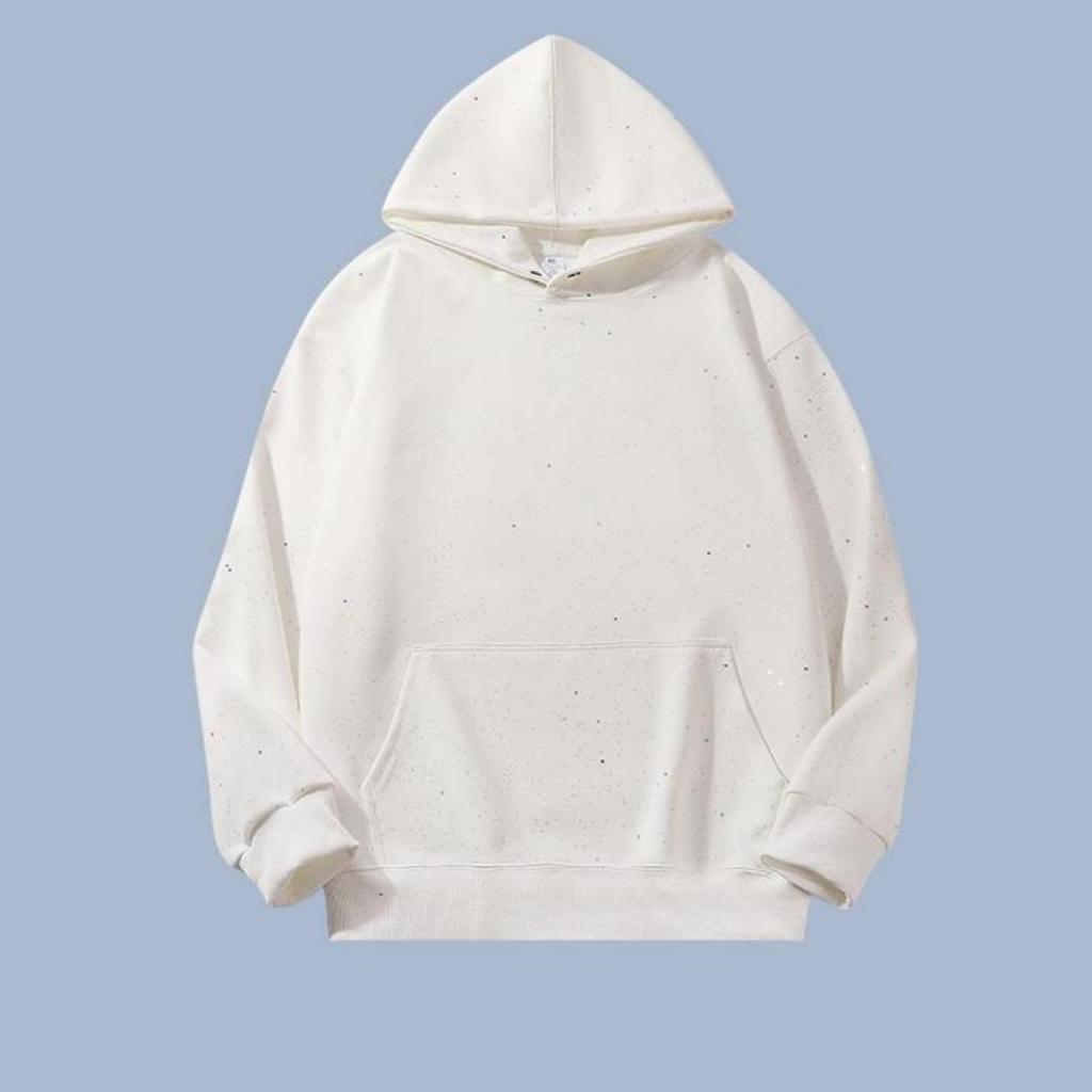 American Street Trend Hoodie, Heavyweight Loose Starry Hoodie, Pullover Top