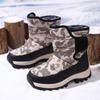 Kids Winter Snow Boots Boys Girls Thick Insulated Ankle With Non-Slip TPR Sole Waterproof Synthetic Leather