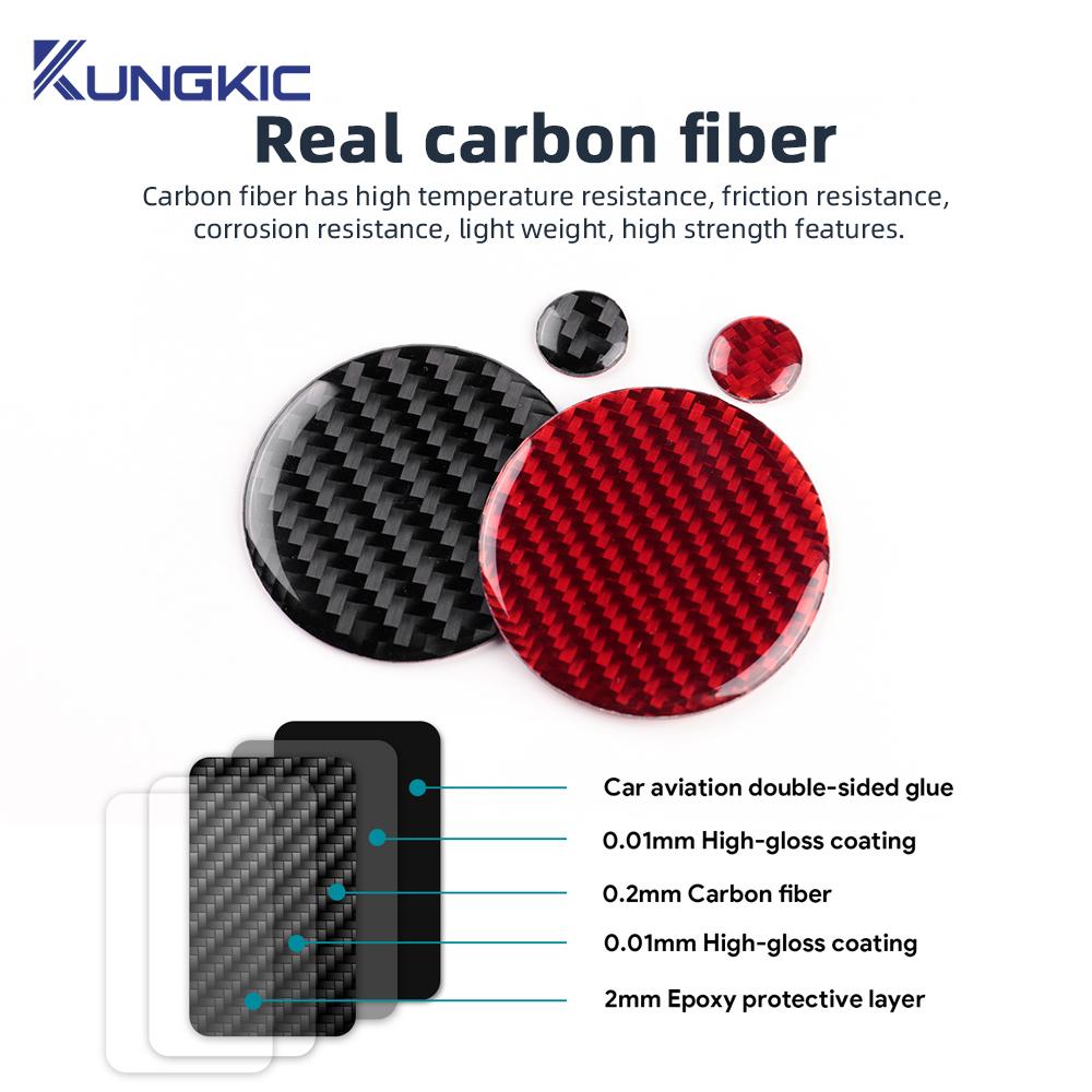 For Mazda 3 Axela 2019-2025/CX-30 2020-2025/CX-50 2022-2025 Real Soft Carbon Fiber Sticker Car Center Control Knob Decor