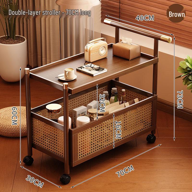 Pre-Owned Small Movable Snack Storage Trolley for Living Room or Restaurant