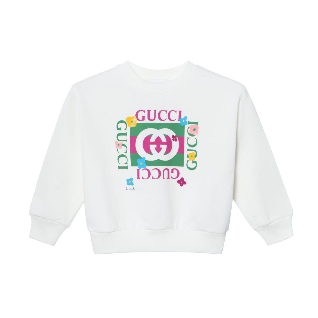 Gucci Kids Sweatshirts Crew Neck Moderate 799331-XJHFR-9214