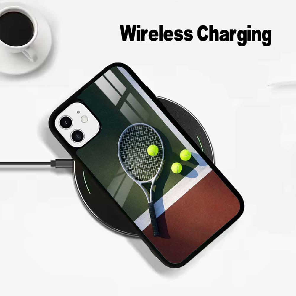 Popular Sport - Tennis Phone Case For IPhone17 16 15 14 13 12 11 Pro Max 16/15/14Plus Wireless Charger Cover Funda